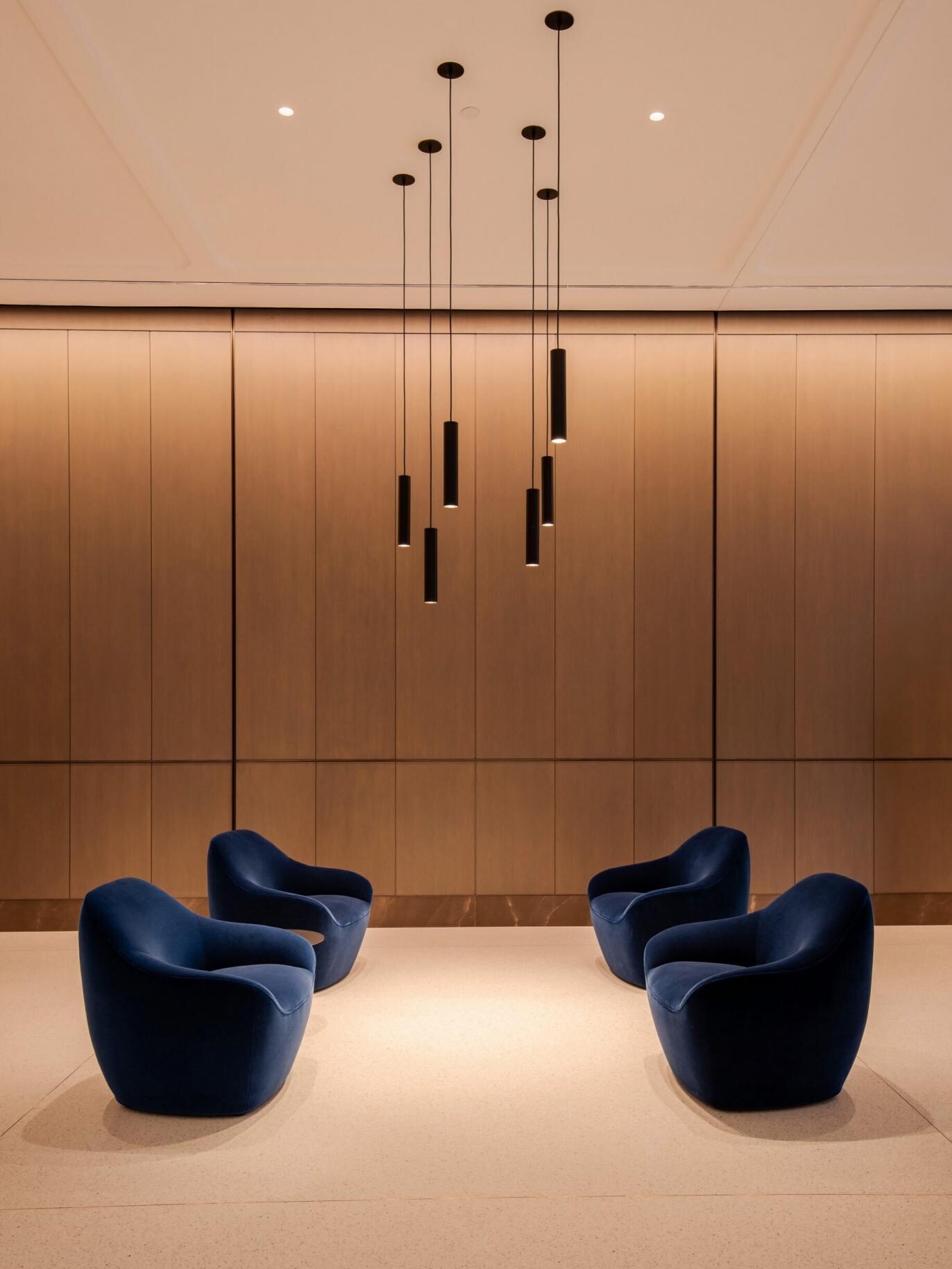 Lobby to a financial building