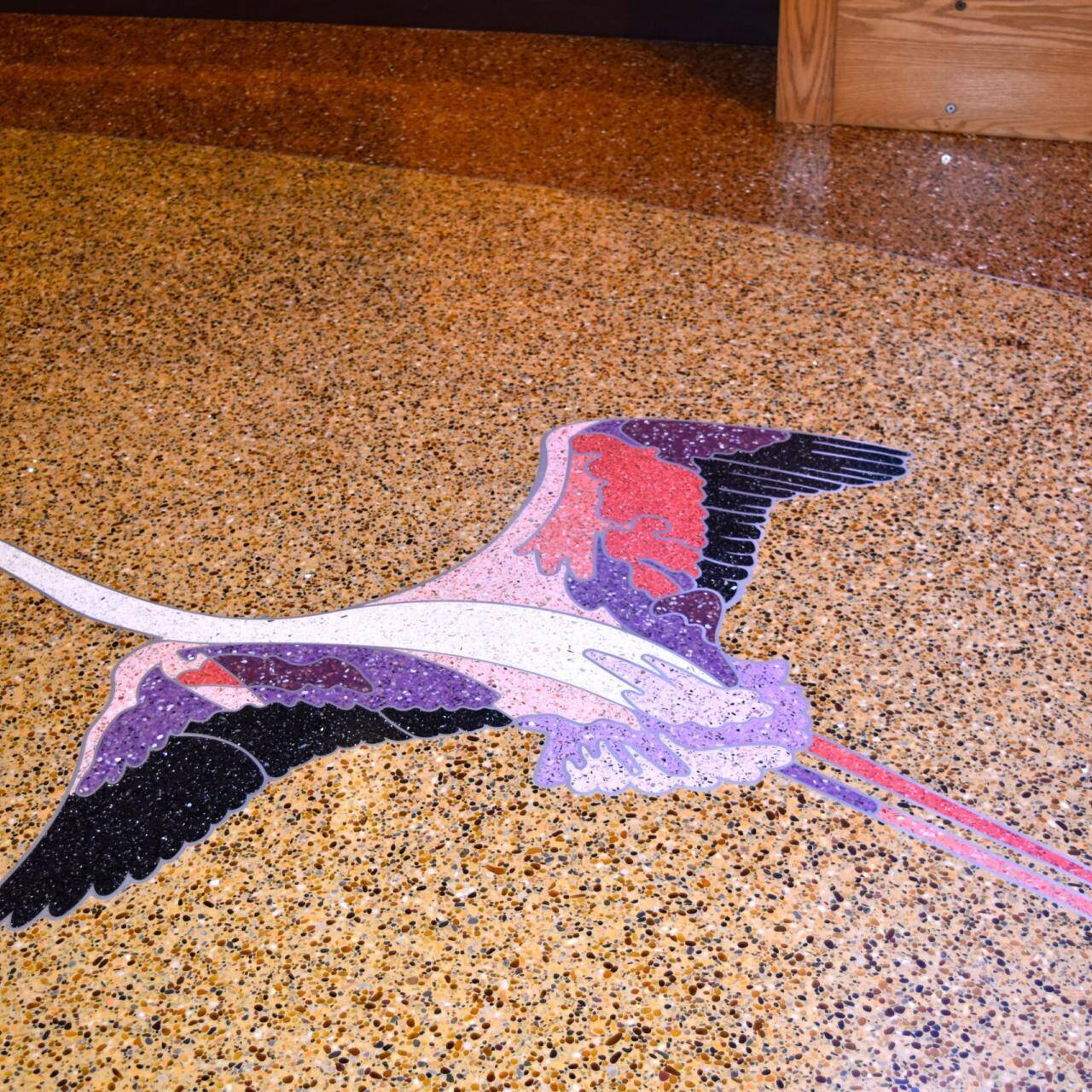 terrazzo design of an animal