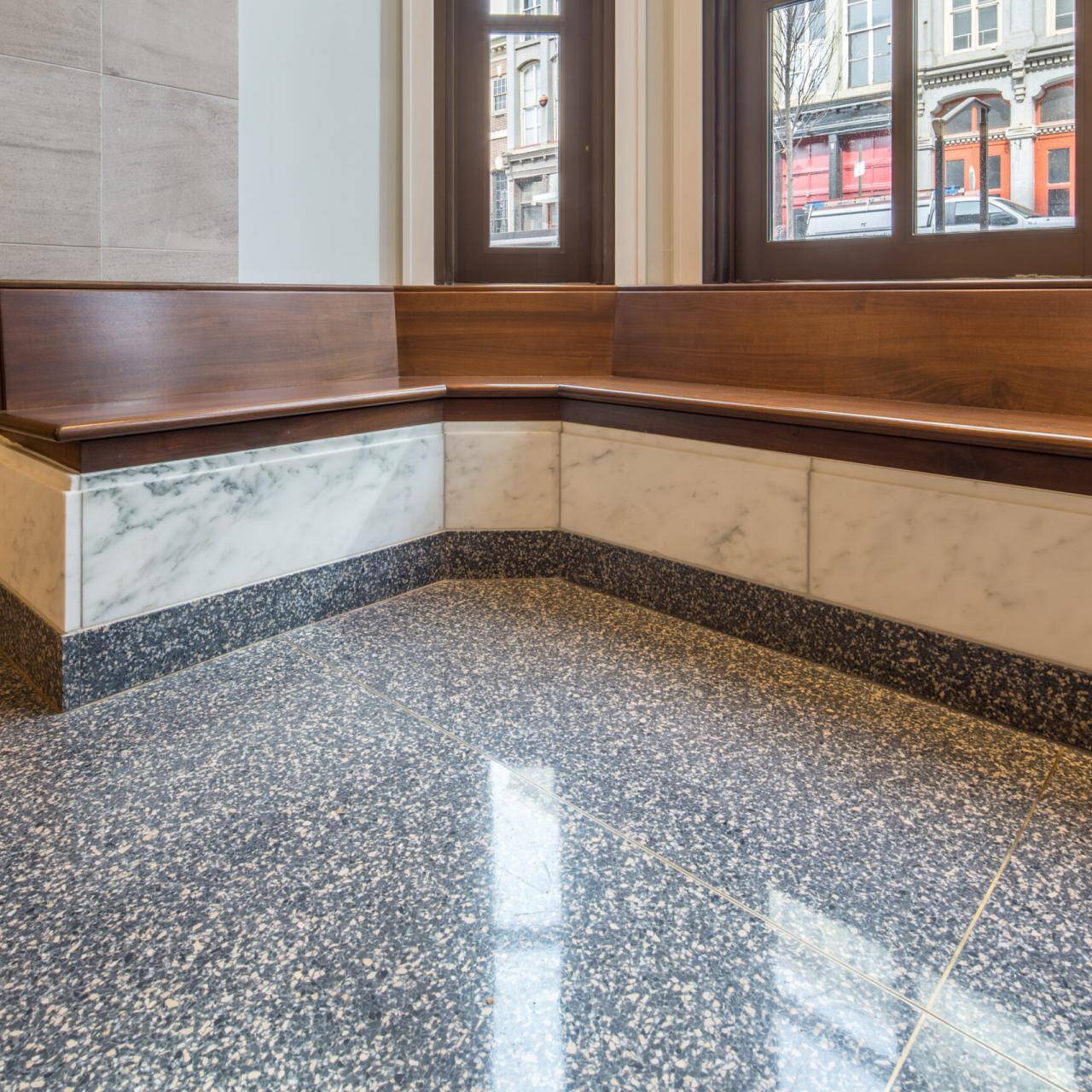 Terrazzo floor