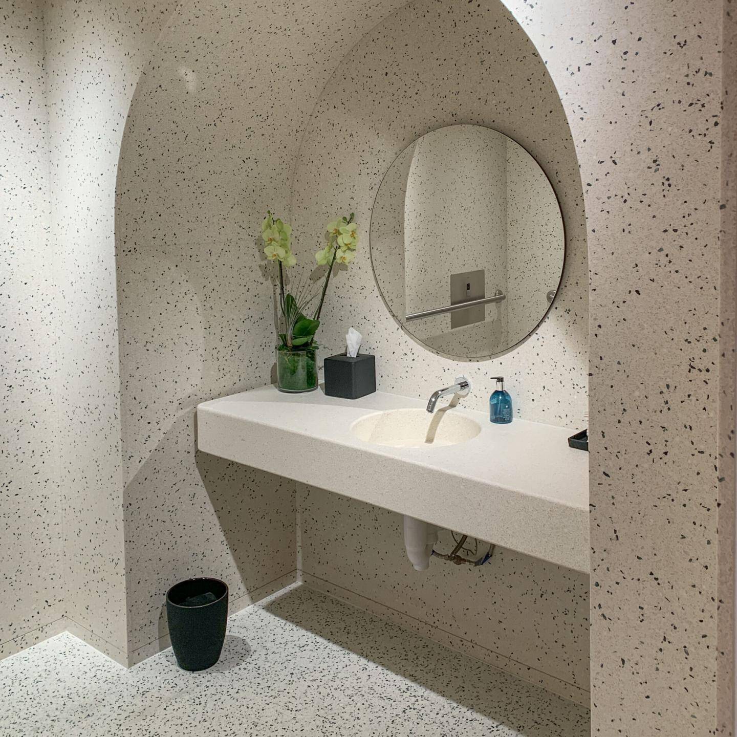 Bathroom in an Hermes store