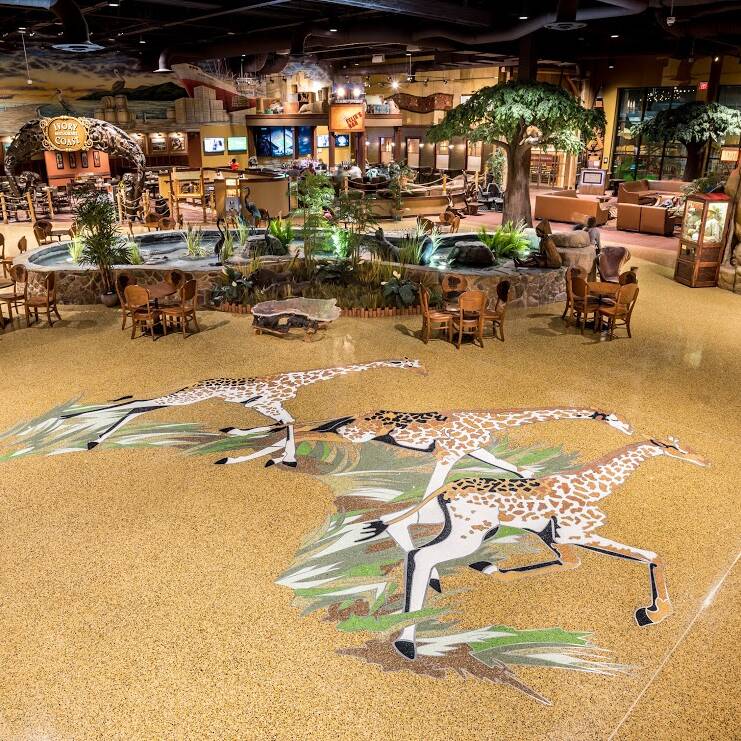 terrazzo design of an animal