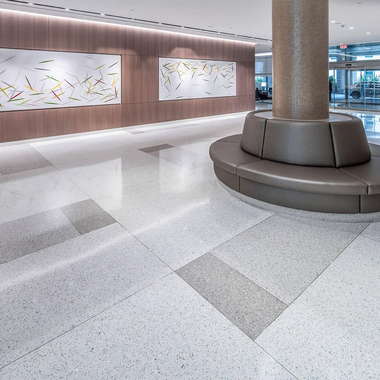 Terrazzo flooring