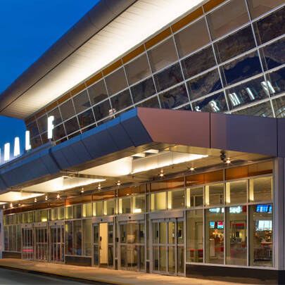 Exterior of an airport