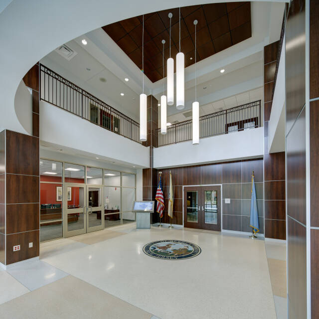 Lobby floor with a seal