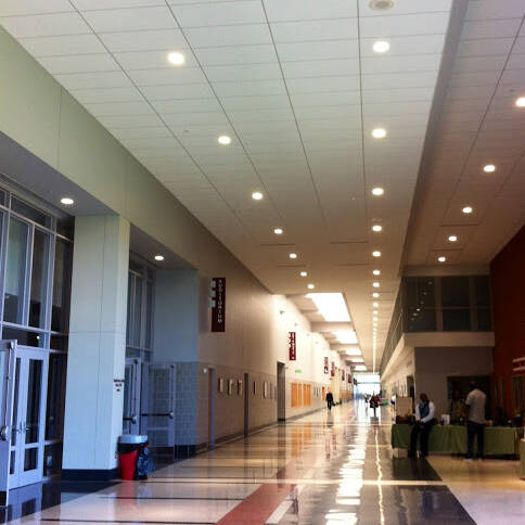 Hallway in high school