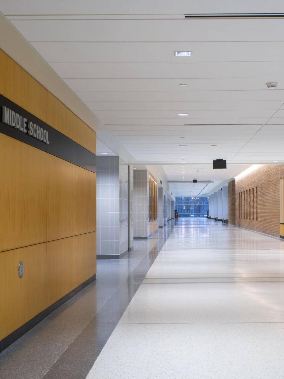 Hallway of middle School