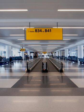 Airport walkway